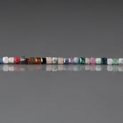 1.8mm Colorful Multi Gemstone Cube Beads 15" - Tiny Natural Gemstone