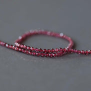 1.8mm AAA Pyrope Garnet Beads Micro Faceted Beads 15