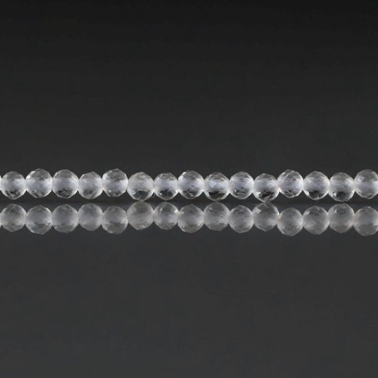 1.9mm 2mm AAA Rock Quartz Faceted Beads 15" Clear Crystal Quartz Genuine Gemstone Beads Jewelry Making Beading Craft Gift April Birthstone