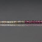 1.9-2mm Tundra Sapphire Beads - Tiny Faceted Round Natural Gemstone 6" Strand