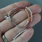 1.9-2mm Tundra Sapphire Beads - Tiny Faceted Round Natural Gemstone 6" Strand