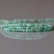 1.9mm Emerald Beads – Tiny Faceted Round Natural Gemstone 15