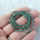 1.9mm 2mm AAA Natural Emerald Beads Micro Faceted 15" Raw Emerald Genuine Gemstone Beads Genuine Emerald Jewelry Making Beading Craft Gift