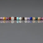 1.9mm 2mm Multi Gemstone Micro Beads - Tiny Faceted Round Natural Gemstone 15" Strand