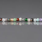 1.9mm 2mm Multi Gemstone Micro Beads - Tiny Faceted Round Natural Gemstone 15" Strand