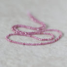 1.9mm AAA Malaya Pink Garnet Beads Faceted 15” Natural Malaya Garnet Spacer Gemstone Beads DIY Jewelry Making Necklace Earrings
