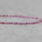 1.9mm AAA Malaya Pink Garnet Beads Faceted 15” Natural Malaya Garnet Spacer Gemstone Beads DIY Jewelry Making Necklace Earrings