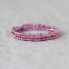 1.9mm AAA Malaya Pink Garnet Beads Faceted 15” Natural Malaya Garnet Spacer Gemstone Beads DIY Jewelry Making Necklace Earrings
