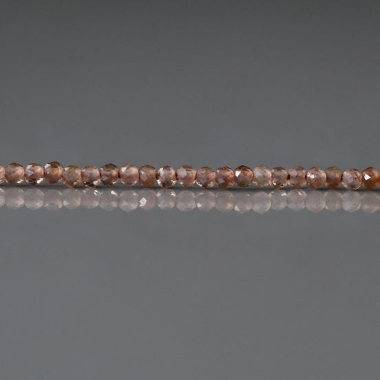 1.9mm Andalusite Faceted Beads Round 6" Brown Rare Gemstone Beads for DIY Jewelry Making Beading Gift Crafter