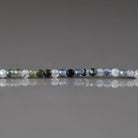 1.9mm Aquamarine with Tourmaline Inclusion Beads ‚Äì Tiny Faceted Round Natural Gemstone 15" Strand