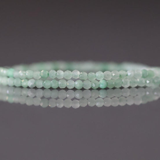 1.9mm Burma Jade Beads Faceted 15" Burma Jadeite Genuine Gemstone Beads Sparkly Natural Jade for Jewelry Making Beading Craft Gift Beads