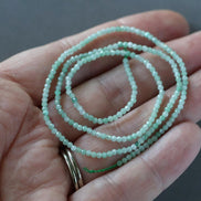 1.9mm Burma Jade Beads Faceted 15