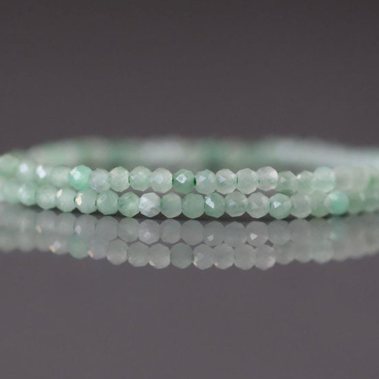 1.9mm Burma Jade Beads Faceted 15" Burma Jadeite Genuine Gemstone Beads Sparkly Natural Jade for Jewelry Making Beading Craft Gift Beads