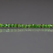 1.9mm AAA Chrome Diopside Faceted Beads Genuine Small Emerald Green Beads 15