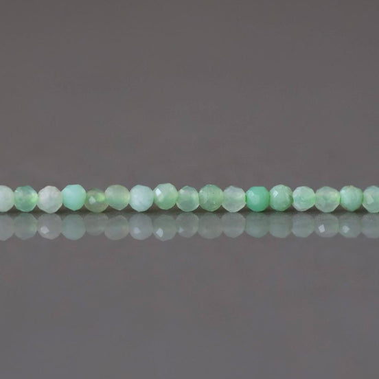 1.9mm Chrysoprase Faceted Beads 15" Mint Green Genuine Gemstone Beads for Jewelry Making Beading Craft Gift Beads