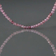 1.9mm AAA Malaya Pink Garnet Beads Faceted 4” Natural Malaya Garnet Spacer Gemstone Beads DIY Jewelry Making Necklace Earrings
