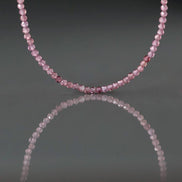 1.9mm AAA Malaya Pink Garnet Beads Faceted 4” Natural Malaya Garnet Spacer Gemstone Beads DIY Jewelry Making Necklace Earrings