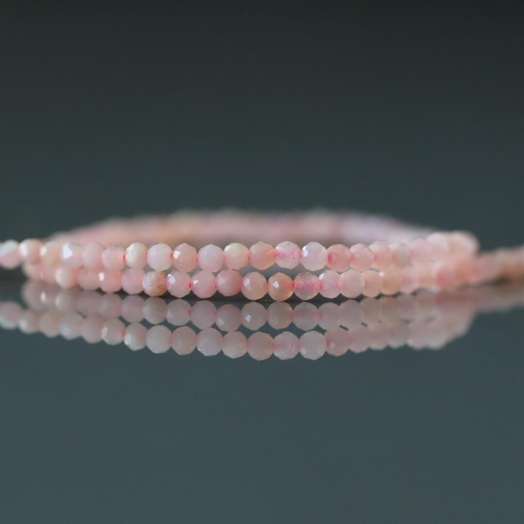 1.9mm AAA Peruvian Pink Opal Beads 15" Pink Opal Genuine Gemstone Beads Natural Opal for Jewelry Making Beading Craft Gift Beads