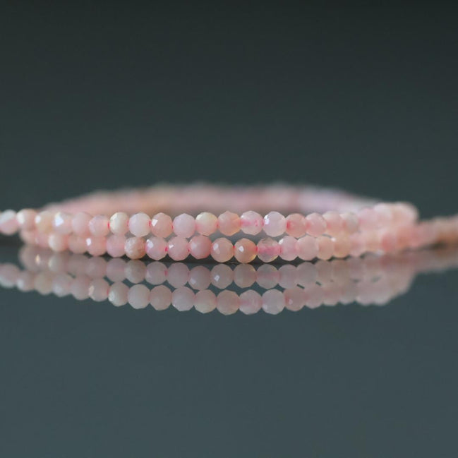 1.9mm AAA Peruvian Pink Opal Beads 15" Pink Opal Genuine Gemstone Beads Natural Opal for Jewelry Making Beading Craft Gift Beads