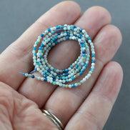 1.9mm Rare Hauynite Beads – Tiny Faceted Round Natural Gemstone 15