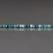 1.9mm 2mm Rare Malacholla Cube Beads 15”Tiny Malachite Bead Chrysocolla Gemstone Beads for Jewelry Making Beading Gift Crafter