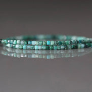 1.9mm Rare Malacholla Cube Beads 15” ( Malachite + Chrysocolla)