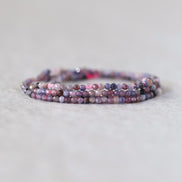 1.9mm Ruby Sapphire Faceted Beads Tiny Genuine Gemstone Small Beads 15” Strand for DIY Jewelry Making Beading