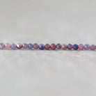 1.9mm Ruby Sapphire Faceted Beads Tiny Genuine Gemstone Small Beads 15” Strand for DIY Jewelry Making Beading