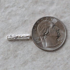 1 Thai Karen Hill Tribe Silver Bar Tube Bead Hammered Fine Silver Tube for DIY Jewelry Making