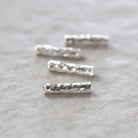 1 Thai Karen Hill Tribe Silver Bar Tube Bead Hammered Fine Silver Tube for DIY Jewelry Making