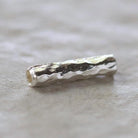 1 Thai Karen Hill Tribe Silver Bar Tube Bead Hammered Fine Silver Tube for DIY Jewelry Making