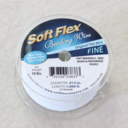 1000 Ft Soft Flex Beading Wire White Fine 0.014 in 0.36mm Necklace Bracelet Wire