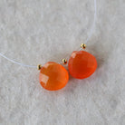 10mm AAA Carnelian Rectangle Beads Faceted Heart Briolettes Drops Natural Gemstone for DIY Jewelry Making Supplies Earrings Pendant