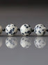 10mm Dalmatian Jasper Beads - Smooth Round Natural Gemstone
