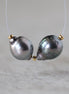 10mm Genuine Gray Tahitian Pearl Beads Baroque Organic 2 PCs DIY Jewelry Making Supplies Earrings