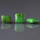 10mm Arizona Turquoise Beads - Square Flat Natural Gemstone