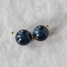 10mm Rare Natural Blue Tigers Eye Beads Round Smooth Pair Hawk Eye Gemstone for DIY Jewelry Making Earrings