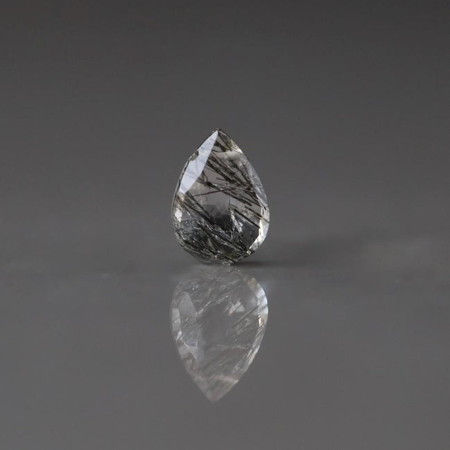 AAA Rutilated Quartz Briolette Bead Pear Drop Faceted Bead 10mm x 7mm 1 Pc Gemstone Beads for Jewelry Making