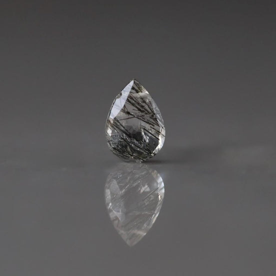AAA Rutilated Quartz Briolette Bead Pear Drop Faceted Bead 10mm x 7mm 1 Pc Gemstone Beads for Jewelry Making