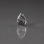 10x7mm Rutilated Quartz Briolette Bead - Faceted Tear Drop Natural Gemstone 1 Pc