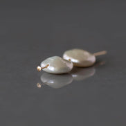 11mm 12mm Freshwater Pearl Beads Coin Pearls Ivory White Baroque Pearls 4 Beads Beading Crafter Gift June Birthstone DIY Jewelry