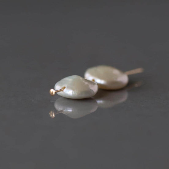 11mm 12mm Freshwater Pearl Beads Coin Pearls Ivory White Baroque Pearls 4 Beads Beading Crafter Gift June Birthstone DIY Jewelry