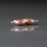 Rare Metallic Baroque Freshwater Pearl Coin Beads 11mm 13mm Pink Purple Pearls 2 PCs Beading Crafter Gift June Birthstone DIY Jewelry