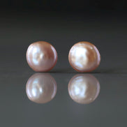 Rare Metallic Baroque Freshwater Pearl Coin Beads 11mm 13mm Pink Purple Pearls 2 PCs Beading Crafter Gift June Birthstone DIY Jewelry