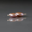 11mm 13mm Baroque Pink Freshwater Pearl Beads - Coin Natural Gemstone 2 Pcs