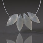 11mm AAA Dark Gray Moonstone Beads Rondelle Faceted 4 Pcs Gemstone Beads for Silk Knotting Jewelry Making DIY Necklace Earrings