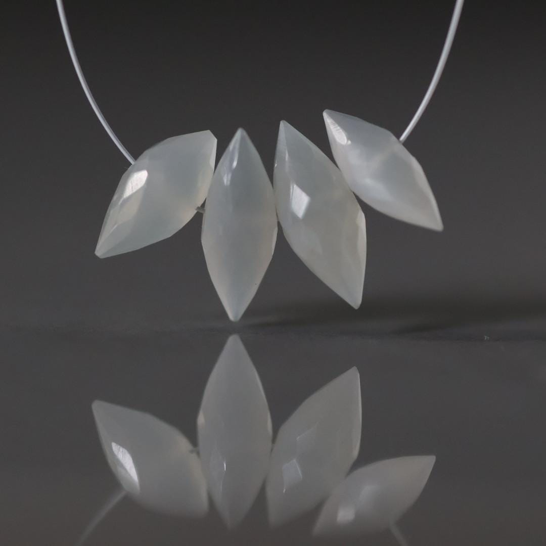 11mm AAA Dark Gray Moonstone Beads Rondelle Faceted 4 Pcs Gemstone Beads for Silk Knotting Jewelry Making DIY Necklace Earrings