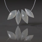 11mm AAA Dark Gray Moonstone Beads Rondelle Faceted 4 Pcs Gemstone Beads for Silk Knotting Jewelry Making DIY Necklace Earrings