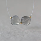 11mm AAA Gray Moonstone Heart Beads Smooth 2 Pcs Natural Gemstone for DIY Jewelry Making Necklace Earrings Supplies