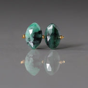 Natural Emerald Marquise Beads Faceted 11mm Briolette Stone Gemstone Bead for DIY Jewelry Making Gift Beads May Birthstone